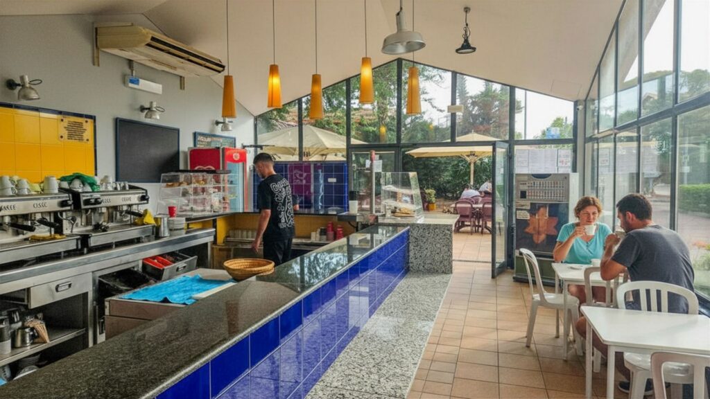 Campground with a bar and snack bar in Salou