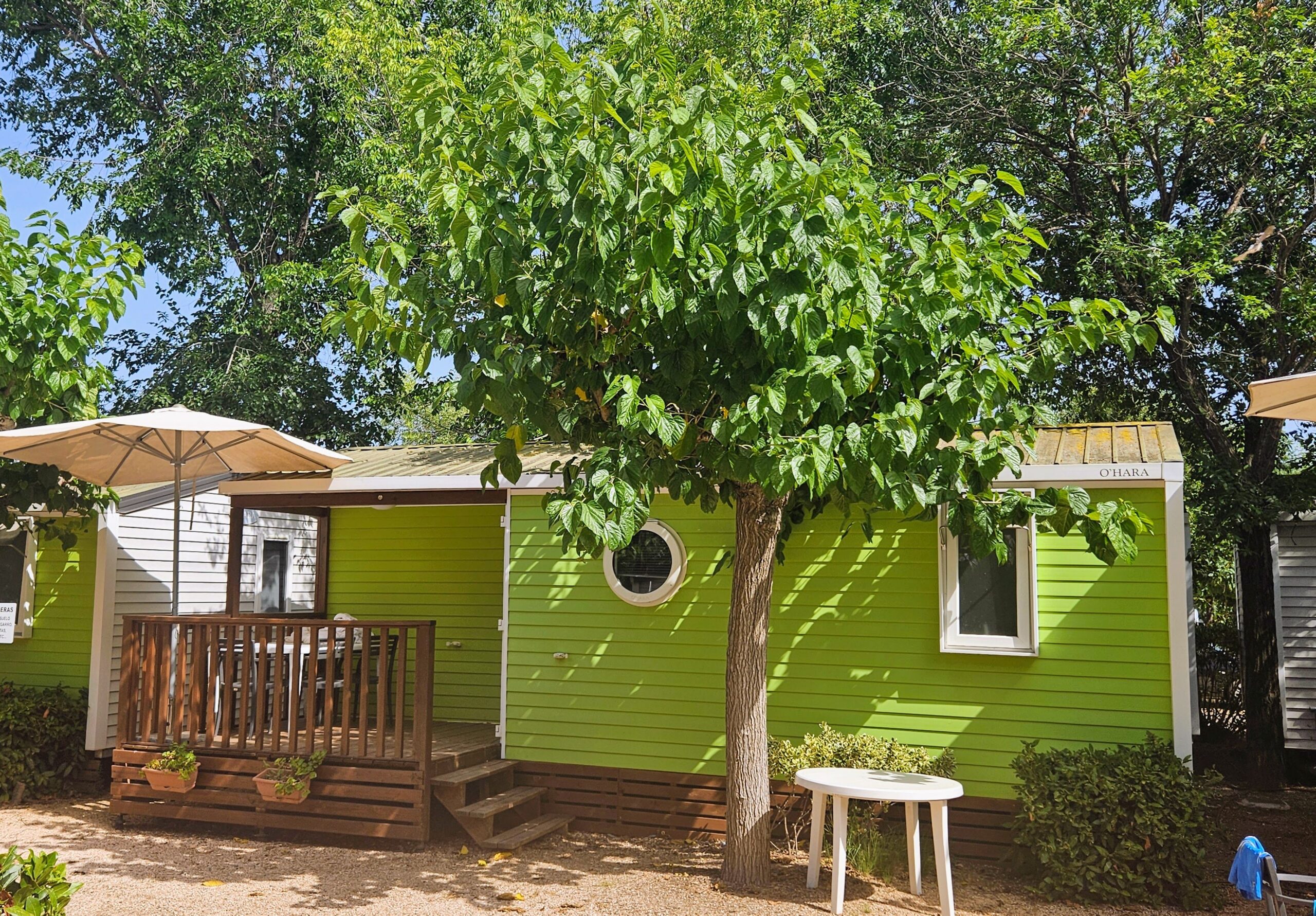 Mobile home rentals at La Pineda Campground