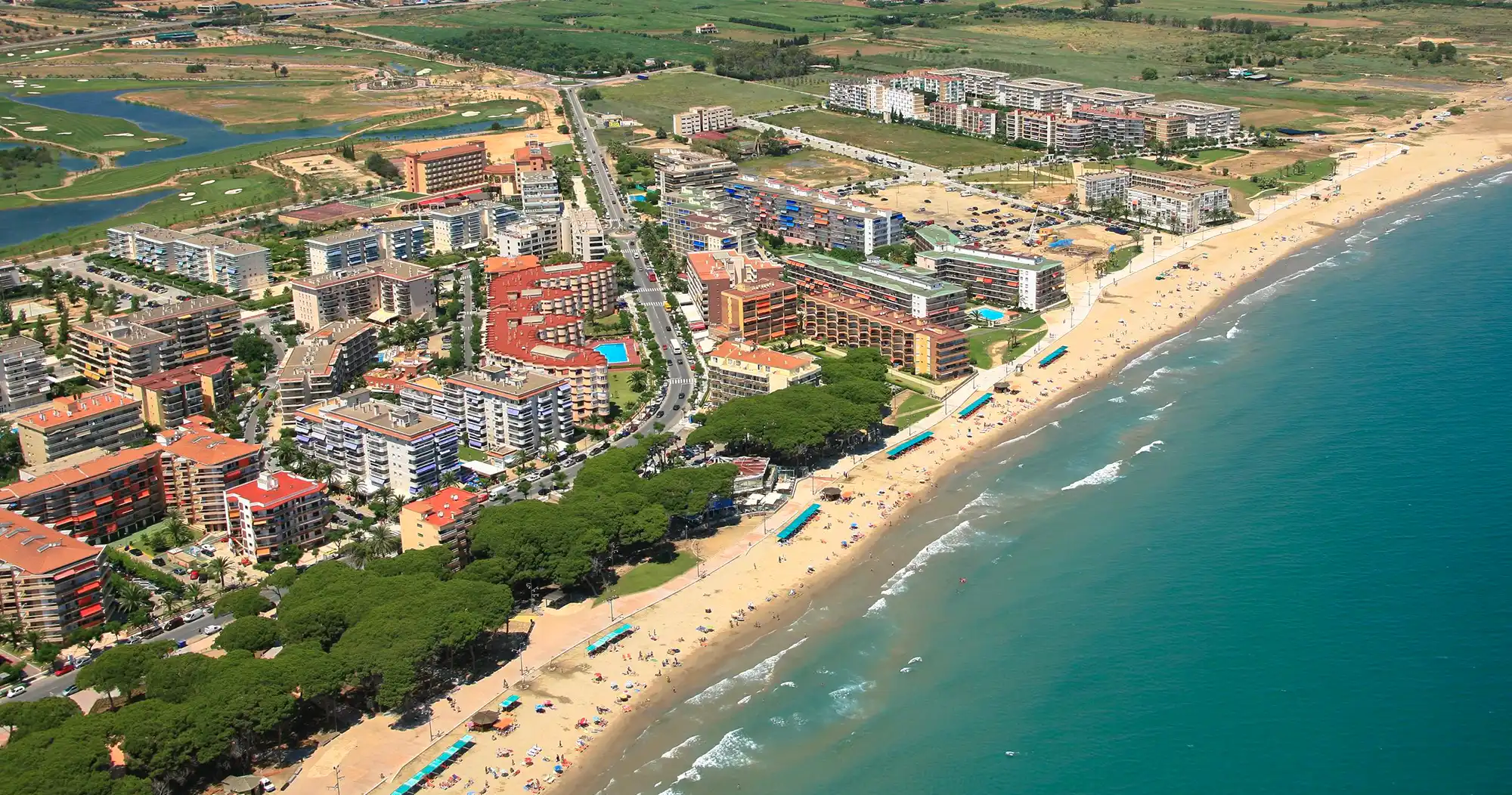 Aerial view of La Pineda Beach